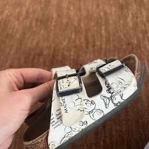 Mickey Mouse Kids Sandals - Black and White